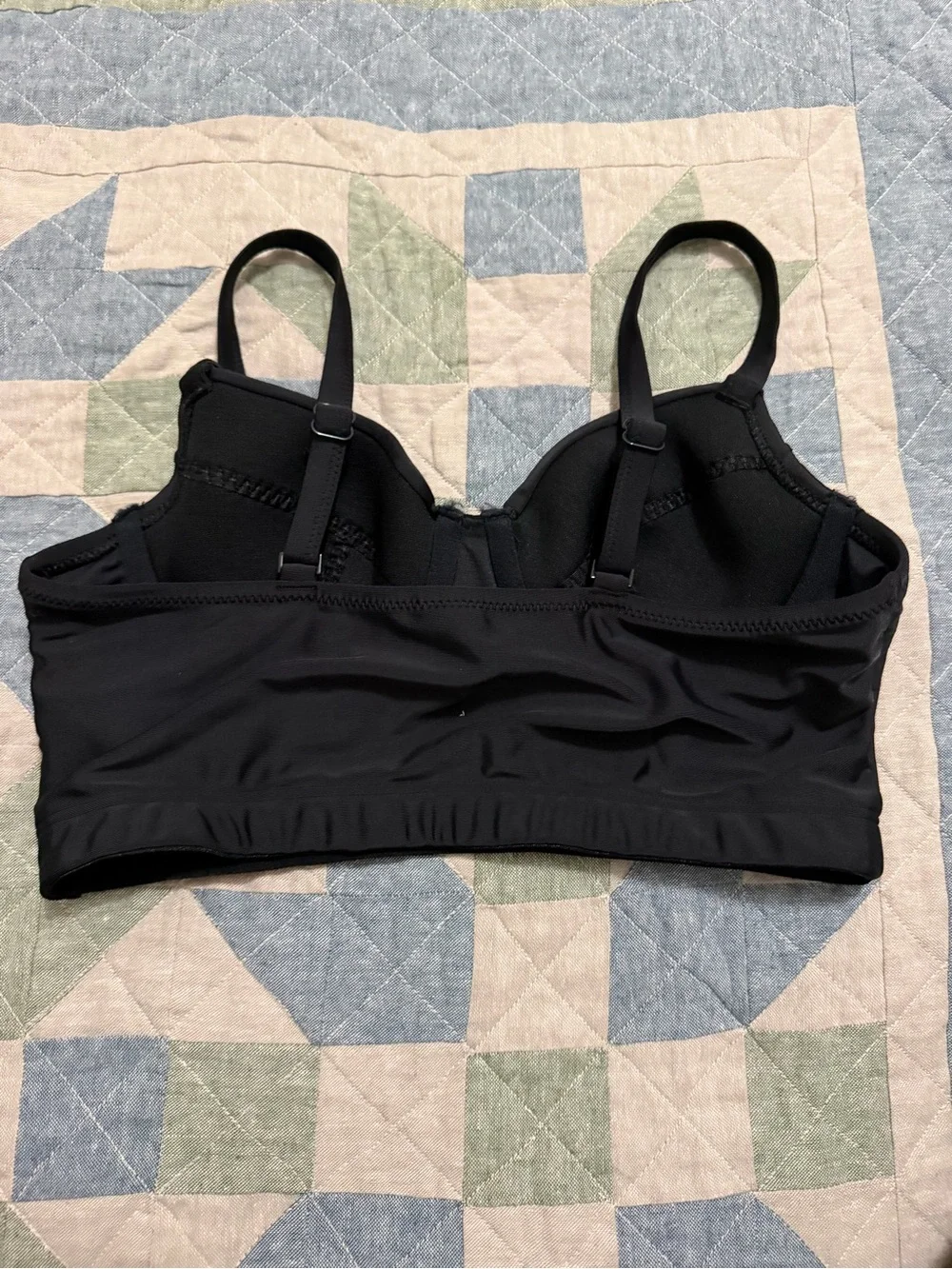 Old Navy Black Longline Underwire Bikini Top
